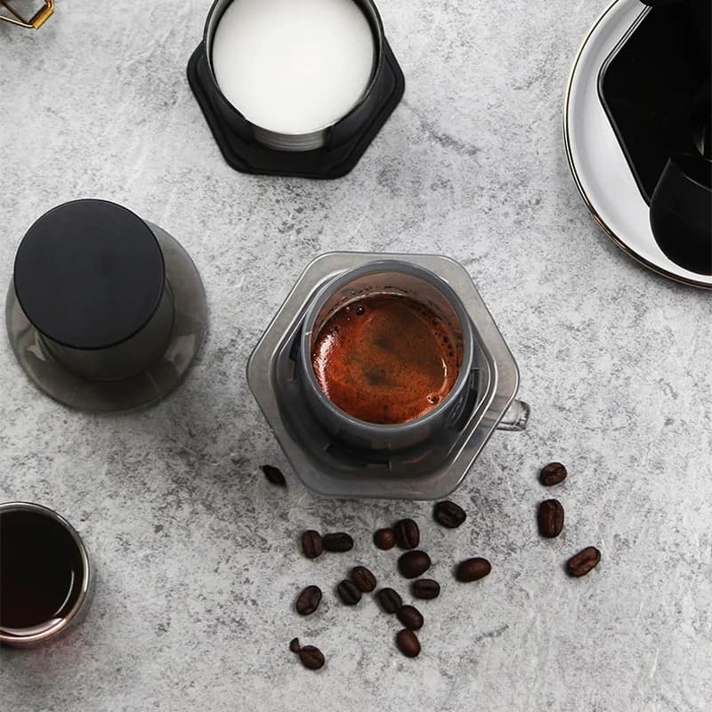 Draagbare French press koffiemaker