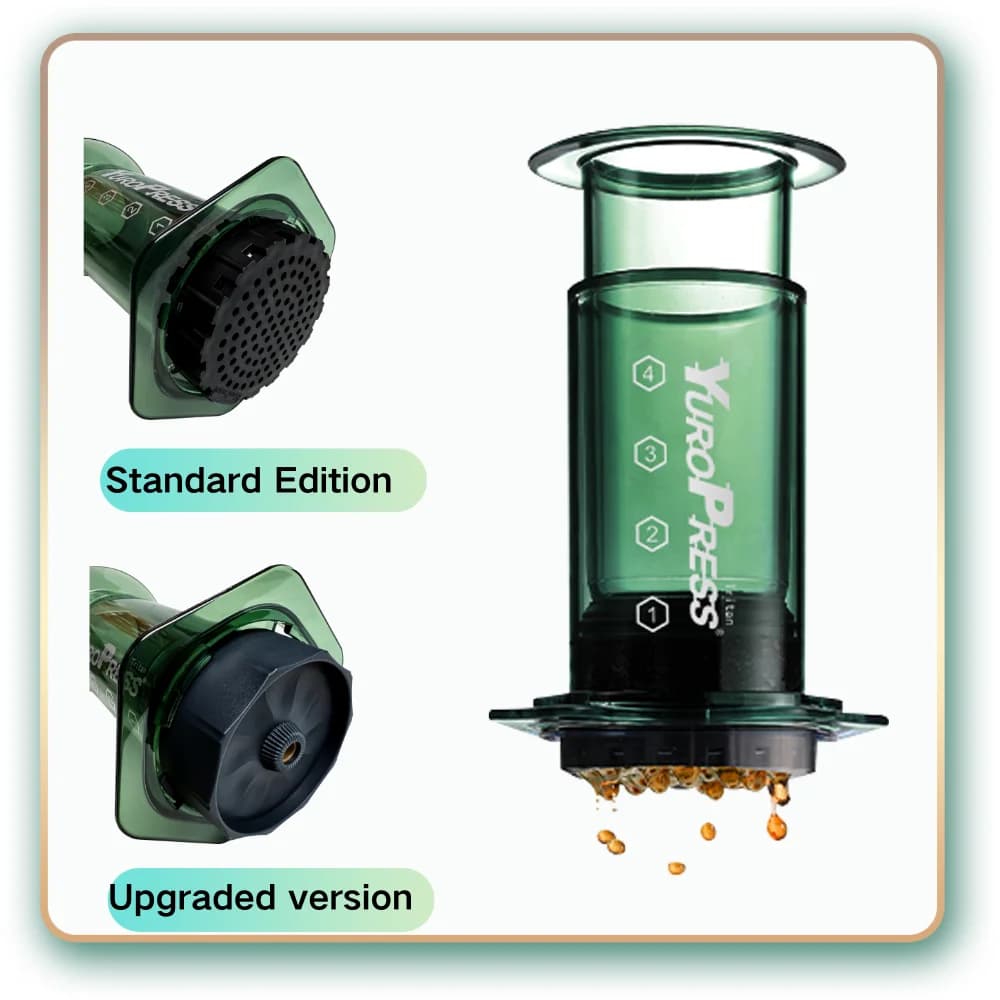 Draagbare espresso koffiemachine French press