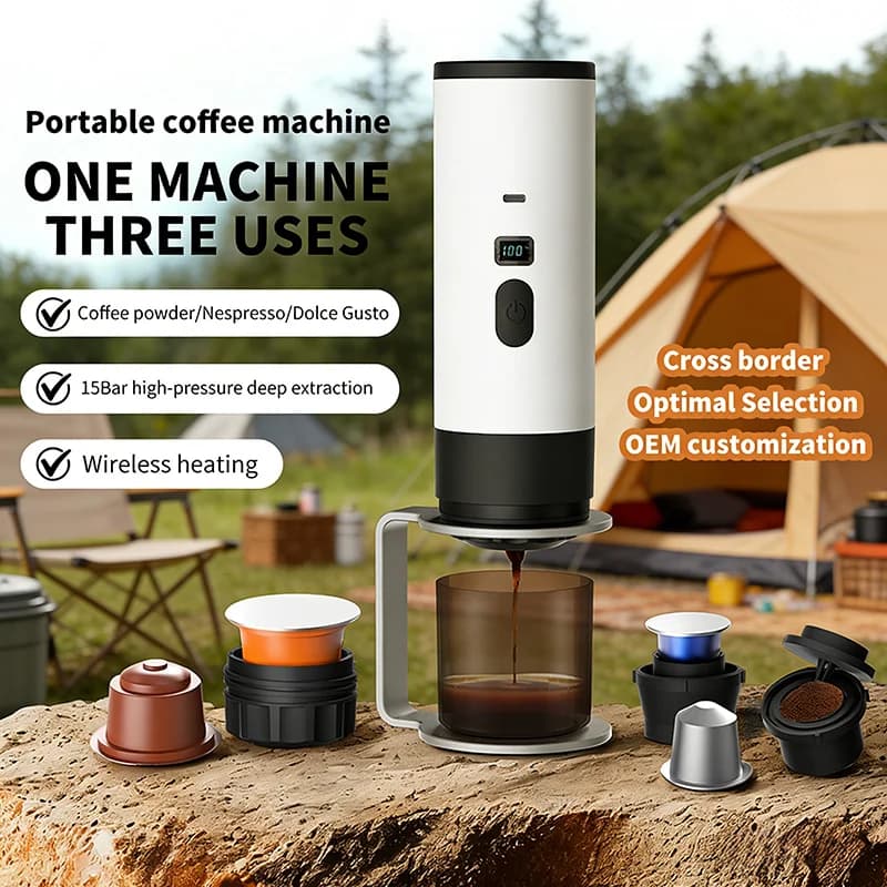 Draagbare elektrische koffiemachine 7800mAh