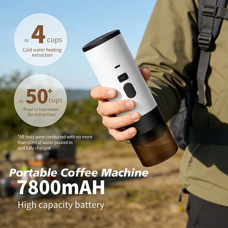 Draagbare elektrische koffiemachine 7800mAh